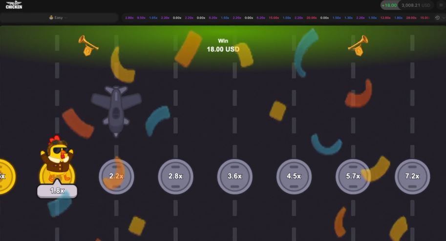 Win playing Pilot Chicken on Easy difficulty